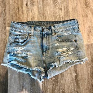 American Eagle Distressed Denim Shorts
